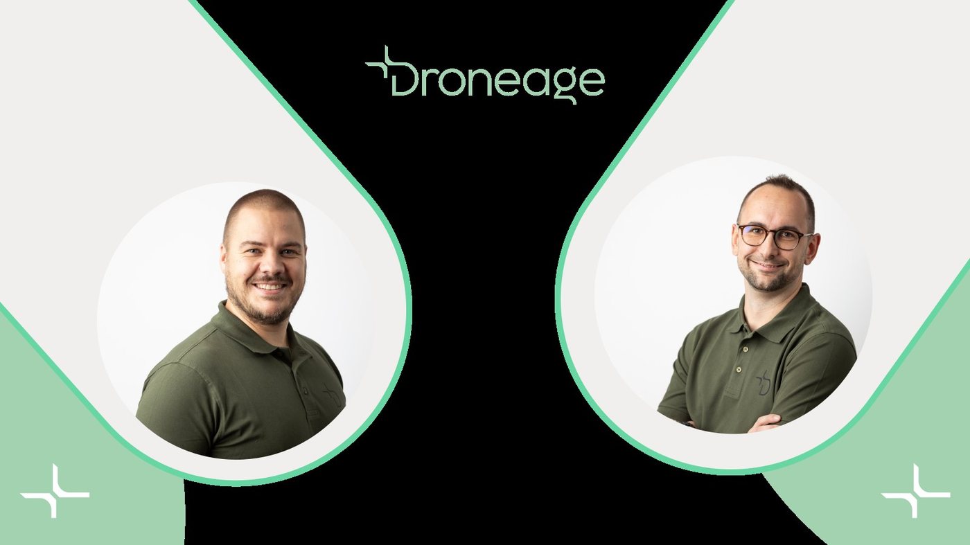 Il team di Droneage: Pieter-Jan e Robin
